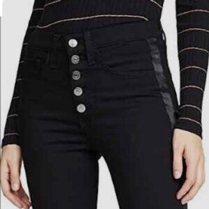 Veronica Beard 5 Button Carolyn 10" Baby Boot Cropped Fitted Denim Jeans Size 27